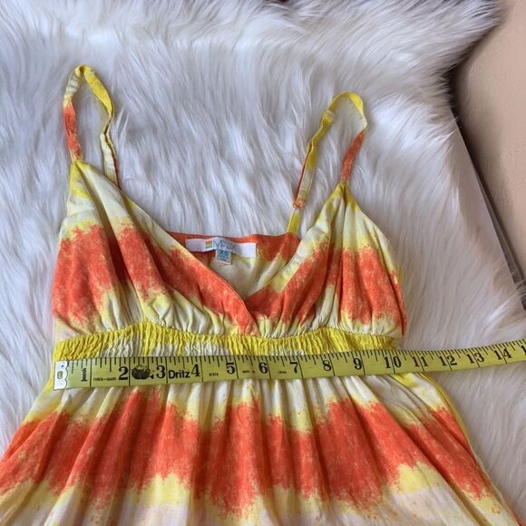 Matix Orange & Yellow Tie Dye Stripe Tank Size XS - Picture 9 of 10